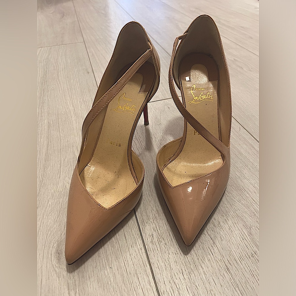 Christian Louboutin tan - worn once